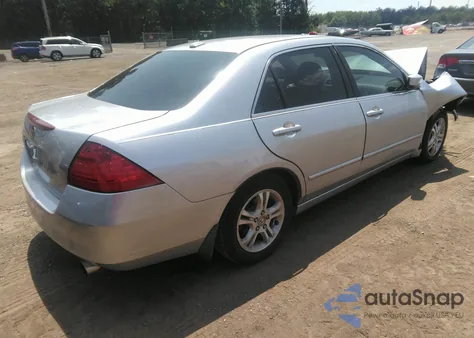 2007 Honda Accord 2.4 Ex из США, поврежденный, VIN 1HGCM56877A003592